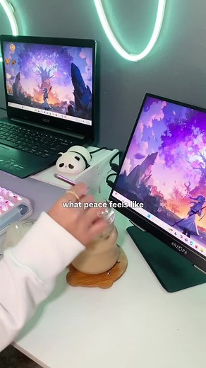 Sometimes, peace is just a slow morning, your favorite coffee, and the little things that make you feel at home. When my mind feels a bit all over the place, I love unwinding with Breeze, their calming games and self-reflection questions always help me breathe a little easier. It’s the simple moments that bring us back to ourselves. ✨ 🏷️ #peace #peaceful #slowmorning #cozymorning #coffee #desksetup #deskspace #mentalhealth #mentalhealthapp #breeze #cozy #cozyhome #fyp #ig #igers #igdaily #vlog