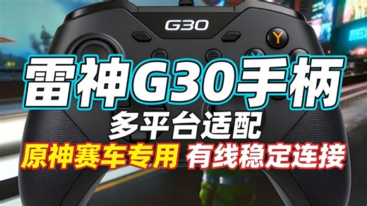 雷神G30游戏手柄实测：Switch/PC/NS多设备兼容，操作丝滑如飞，你敢信？
