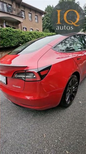 2021 Red Multi Coat Tesla Model 3 Performance Exterior Walk Around | @IQautos
