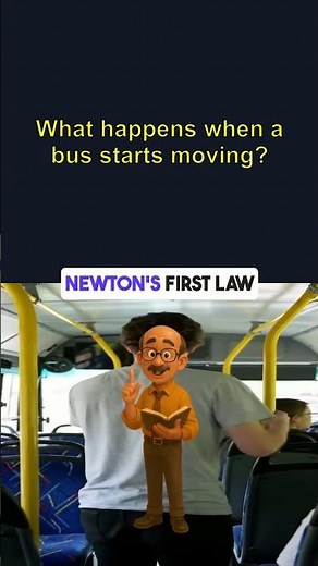 Why do we fall backward when a bus suddenly accelerates? #facts #physics #zeppelearn