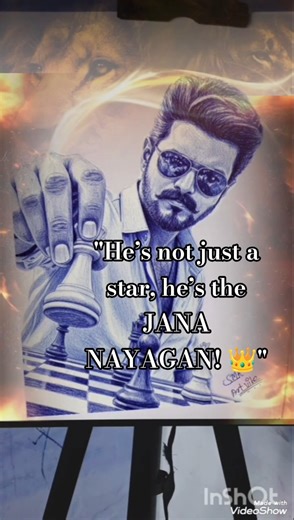 "Oru Pere Varalaaru! 🔥 Thalapathy Vijay Jana Nayagan 3D Drawing #OruPereVaralaaru"