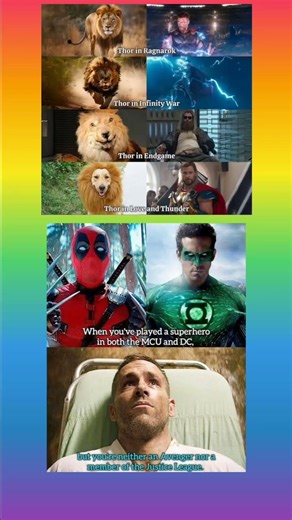 Thor’s Evolution vs Deadpool & Green Lantern🤯MCU vs DC Funny Meme #viralvideo #reels #marvel #shorts