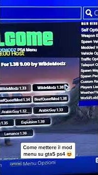 mod menu ps4 2023 #shorts