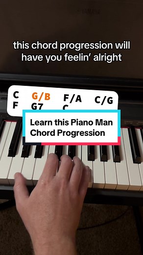 Chord progression in C. Piano Man - Billy Joel #pianotutorial #chordprogression #pianotok #piano #pianoman #billyjoel easy piano for beginners #pianochords Sing us a song, you're the piano man Sing us a song tonight We're all in the mood for a melody And you've got us feelin' alright
