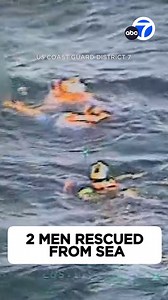 The U.S. Coast Guard rescued two men over the weekend who were stranded in the ocean near Puerto Rico. The men’s boat had run out of fuel, and they sent out a distress signal. | ABC7