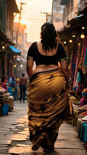 Traditional Saree Walk in Indian Market 🌼 | Cultural Beauty & Heritage Vibes #IndianCulture