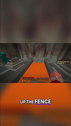 Minecraft Troll's Lava Jump! 😂 Watch Skeppy's Reaction! #shorts