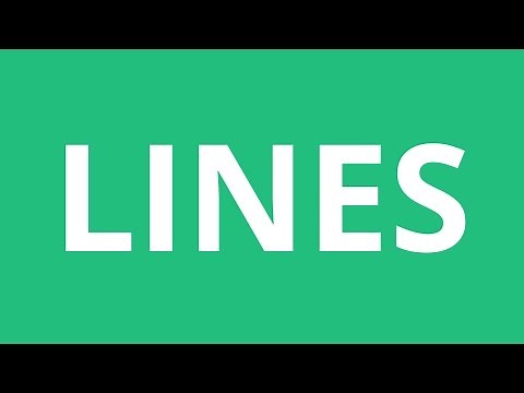 How To Pronounce Lines - Pronunciation Academy