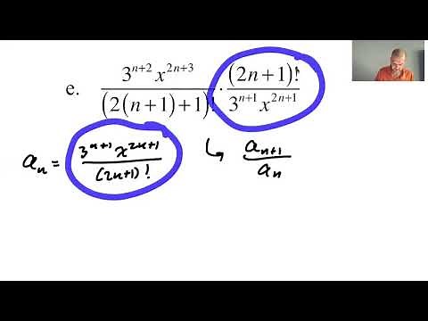 Simplifying Factorials for Ratio Test pg 1