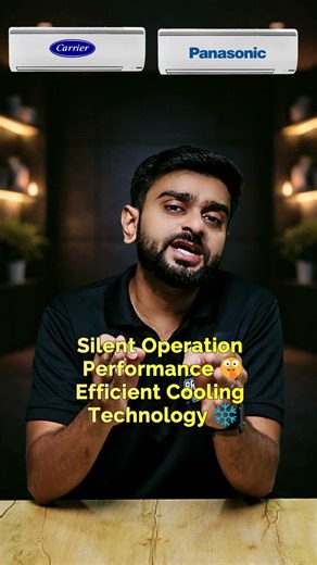 Carrier vs Panasonic Split AC War ❄️ #shorts #splitac #shortvideo