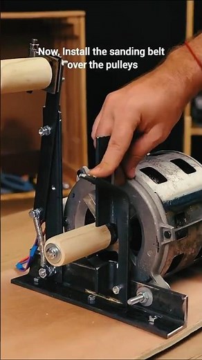 Transform An Old Washing Machine Motor into A Belt Sander!🔧#diy #tips