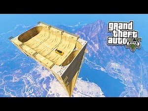 GTA 5 Mods EXTREME VERTICAL RAMP!!! GTA 5 Mega Ramp Mod Gameplay! (GTA 5 Mods Gameplay)
