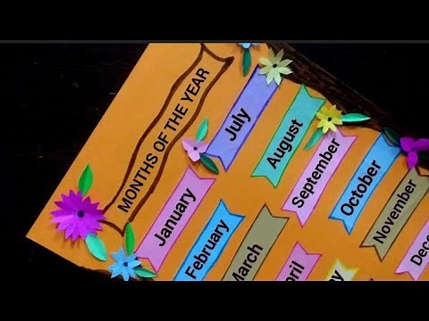 Months of the year TLM | Months of the year chart | Months of the year project | Primary School TLM