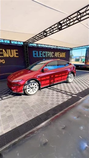 2026 Tesla Model Y Juniper Exterior | Ultra Red Color | 20” Helix Wheels