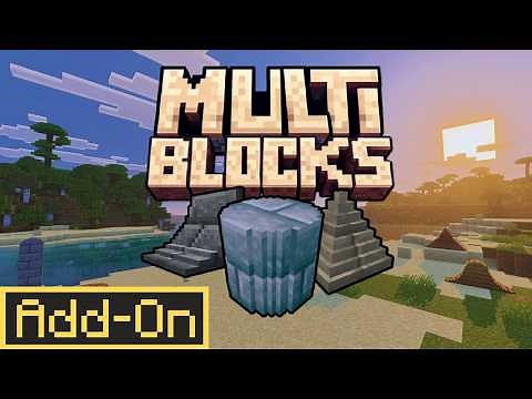 This Add-On FIXES Building in Minecraft Bedrock! (MultiBlocks Review)