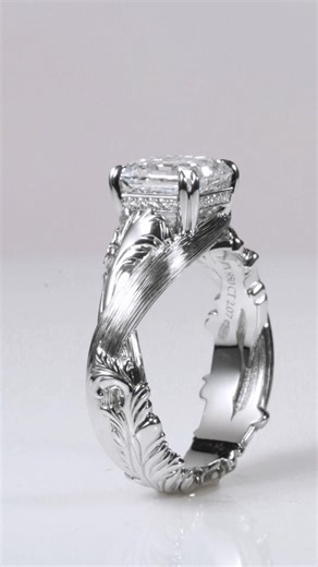 Arts and Crafts Movement Engagement Ring