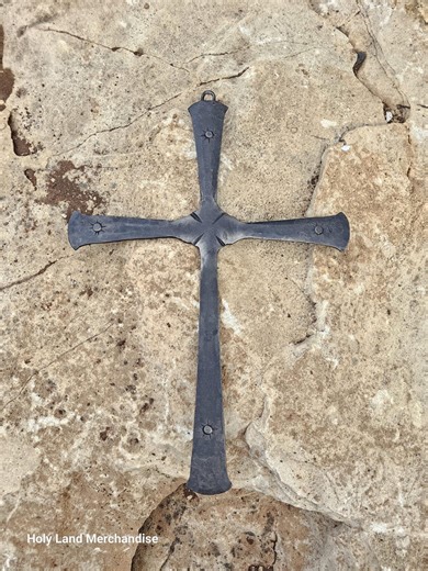 Authentic Hand-forged Wrought Iron Wall Cross - Vintage European Blacksmith Art - Etsy