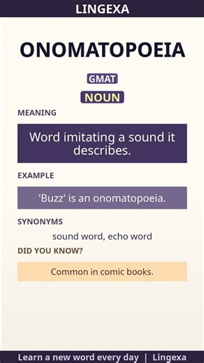 Learn 1 English Words - onomatopoeia | Vocabulary Lesson