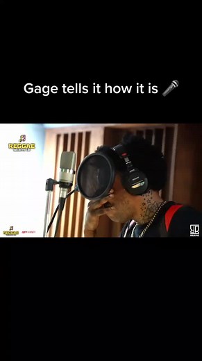 Gage Jamaican Artist Freestyle Performance in Studio