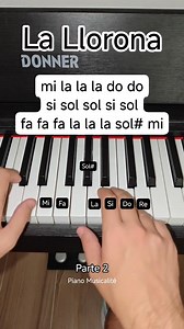 42K views · 431 reactions | La Llorona | Parte 2 #piano #pianotutorial #pianolesson #short #pianomusicalite | Piano Musicalité | Facebook
