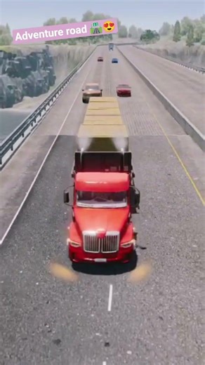 Truck Simulator Big Ring | first time Gameplay Driving in adventure road 🛣️ 🚛😱