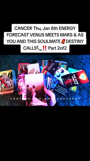 CANCER Thu, Jan 8th ENERGY FORECAST VENUS MEETS MARS & AS YOU AND THIS SOULMATE🧧DESTINY CALLS📞‼️ Part 2of2 #tarot #tarotreading #cancer