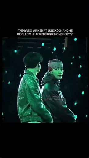 taehyung winked at jungkook and jungkook giggled OMGGG?!?!😭🔥