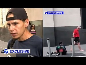 Jogger gives homeless man shoes off his feet