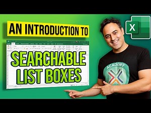 Microsoft Excel Dynamic Search List using Data Validation & Formulas