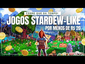 🌱 ACHADOS DA STEAM SALE: 6 simuladores rurais PIXELADOS estilo STARDEW VALLEY por MENOS DE R$20!