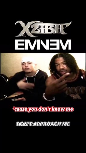 Xzibit Feat. Eminem with Don't Approach Me #xzibit #eminem #slimshady #marshallmathers #x #hiphop #bars #goat #fyp #drdre
