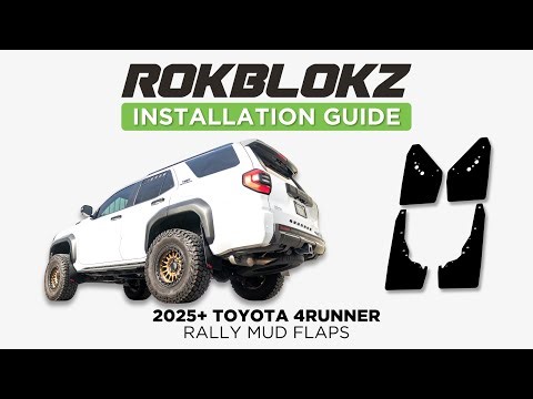 2025+ Toyota 4Runner Mud Flap Install | Rokblokz Rally-Style Kit for 6th Gen