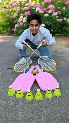 Toy Badminton vs Aluminium Badminton Kit inboxing And Testing#shortsfeed​ #shorts​ #unboxing​ #toys​