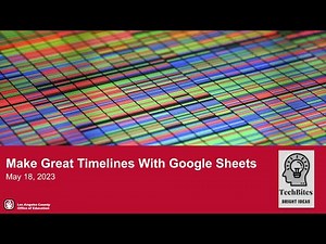 Make Great Timelines With Google Sheets