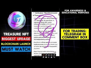 NFT Blockchain Latest News 🥳 treasure fun withdrawal | treasure nft latest update