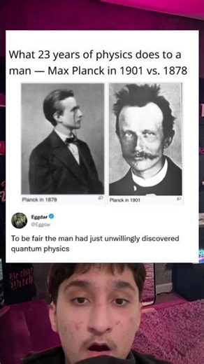 What 23 years of physics does to a man — Max Planck in 1901 vs. 1878