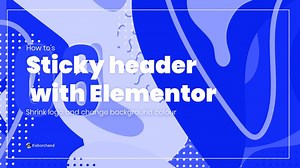 Transparent Elementor Sticky Header: Shrink & Color Change
