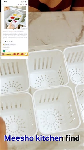 6 Grid Fridge Storage Box Unboxing | Budget Fridge Organizer 🥗❄️