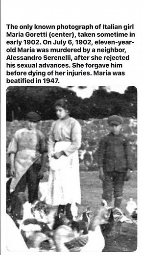 The LAST (and ONLY) Photo of SAINT MARIA GORETTI #death #saint #mariagoretti #faith #catholic #rip