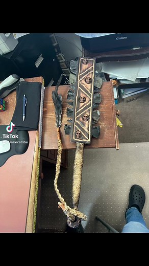 5.9K views · 210 reactions | Aztec Macuahuitl Club Sword Obsidian Blades Woodcarved. #mexicatribe #macuahuitl #ancient #weapons | Aztec Nation | Facebook