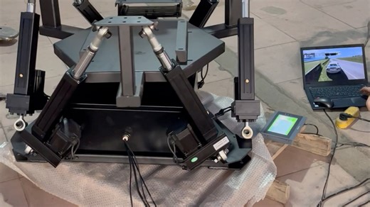 6Dof赛车模拟器，六轴六自由度飞行模拟器，G力座椅