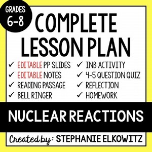 Nuclear Reactions Lesson | Printable & Digital