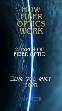 How Fiber Optics Work | 2 Types of Fiber Optic Cables