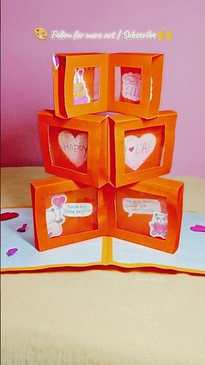 How to Make 3D Pop-Up Box Card | Birthday Gift Card Idea 🎂 #diycard #popupcard #giftideas #diygift