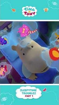 How a Hippo Falls Asleep! 💤 Part - 1 #shorts #cartoonsforkids #hooplakidztv #tinaandtony