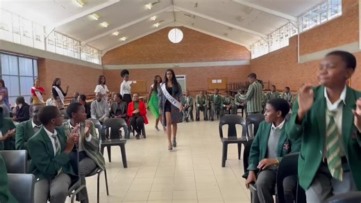 Miss Namibia 2024 Finalists at Rukonga Vision School