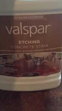 Valspar Etching Concrete Stain