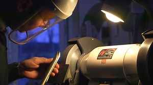 2.9K views · 93 reactions | In the past, this was how I used to teach people how to sharpen their bowl gouge using techniques learned from a life of production. I have much more success now as a teacher using jigs. Note the different wing length on each side of the tool for different tasks. | Glenn Lucas Woodturning | Facebook