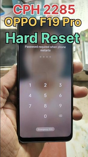 OPPO F19 Pro Hard Reset || How to factory reset OPPO F19 pro #hardreset #hardwork #tech