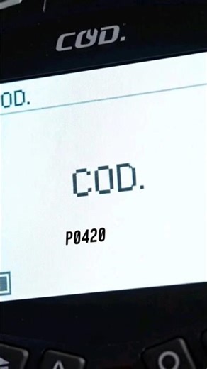 Automotive scanner code P0420: catalytic converter failure